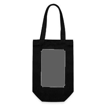 Rahmen Vorlage. Grabstein / Gothic / Vampir Style. - Geschenkbeutel für Flaschen - Schwarz - Vorne