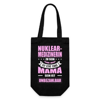 Nuklearmedizinerin Sein Eine Ehre Mama Ärztin Fun - Geschenkbeutel für Flaschen - Schwarz - Vorne