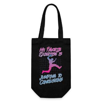 Favorite Exercise: Jumping to Conclusions: Cow Motif - Gift Bag for Bottles - black - Front