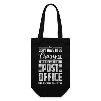 Mail Letters Postman Messenger - Gift Bag for Bottles - black - Front