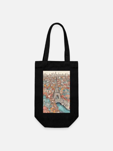 ARTISTIC JOURNEY PARIS - Sac à bouteille - noir