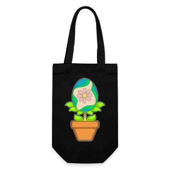 Plantez un œuf de Pâques - Sac à bouteille - noir - Devant