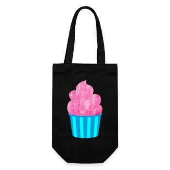 Cream Mug Strips Pink Summer Cream - Gift Bag for Bottles - black - Front
