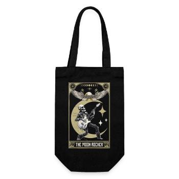 THE MOON ROCKER TAROT mystical design - Gift Bag for Bottles - black - Front