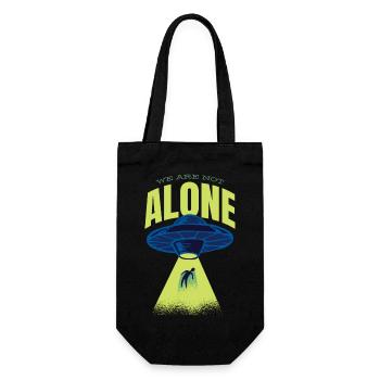 Alien - OVNI - Nous ne sommes pas seuls - Sac à bouteille - noir - Devant