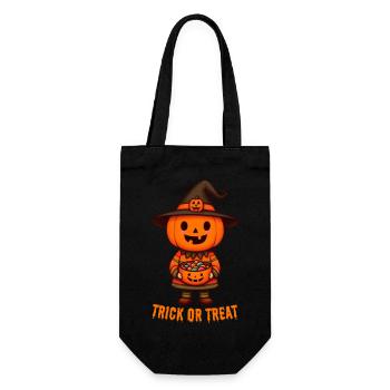 Süßes oder Saures, Halloween - Geschenkbeutel für Flaschen - Schwarz - Vorne