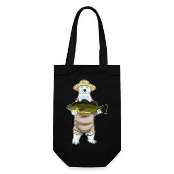 Pêche à la ligne de l’ours polaire - Sac à bouteille - noir - Devant