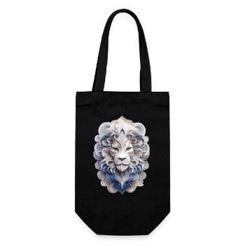 Zodiac sign Leo - Gift Bag for Bottles - black - Front