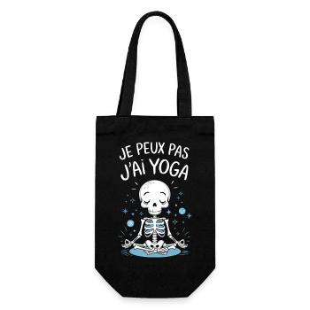 J'peux pas j'ai yoga - Sac à bouteille - noir - Devant