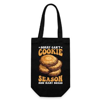 Sorry Can't Cookie Season How Many Boxes 2 - Geschenkbeutel für Flaschen - Schwarz - Vorne