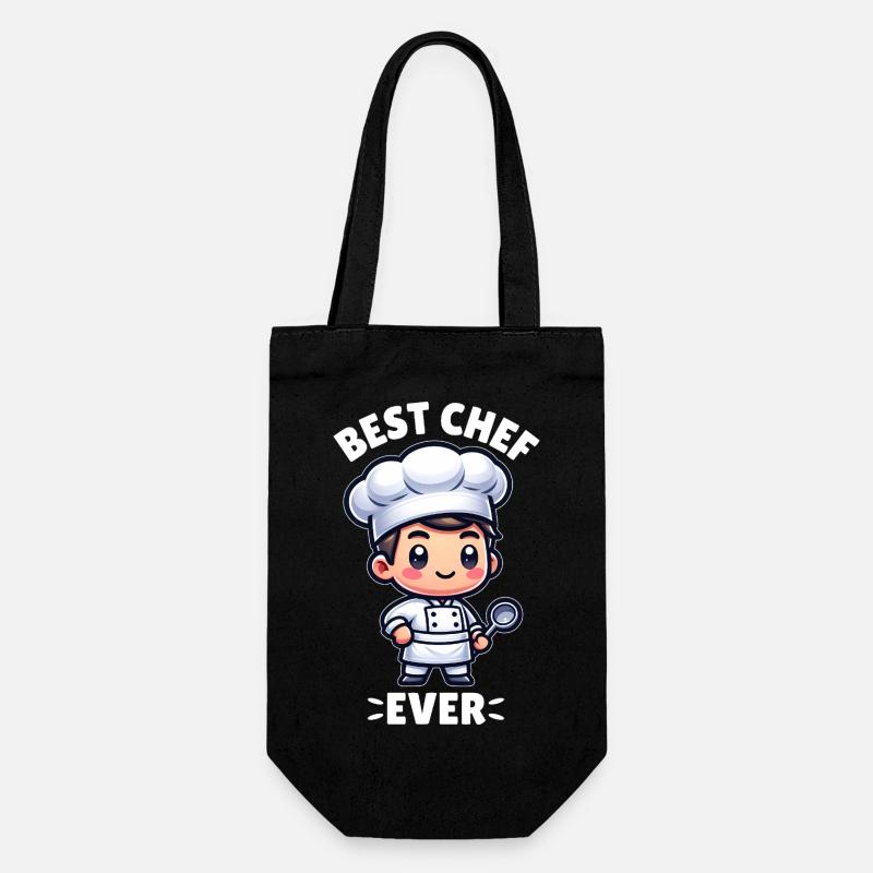 Best chef ever - Gift Bag for Bottles - black
