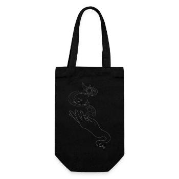 Universe in hand - Gift Bag for Bottles - black - Front