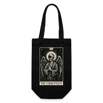 Tarot-Datenhortung: Der Engel der Verderbnis - Geschenkbeutel für Flaschen - Schwarz - Vorne