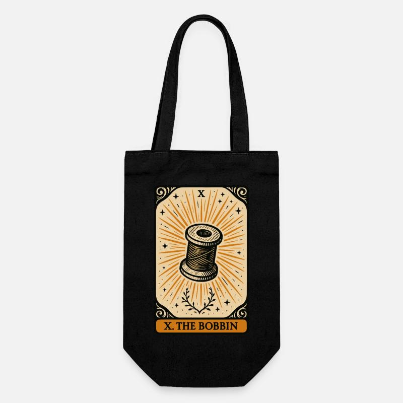Spule des Schicksals Tarot nähen - Geschenkbeutel für Flaschen - Schwarz