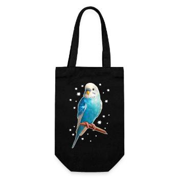 Budgie Stars - Gift Bag for Bottles - black - Front
