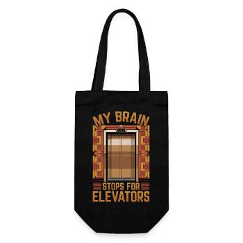 Elevator toddler & kids - Gift Bag for Bottles - black - Front