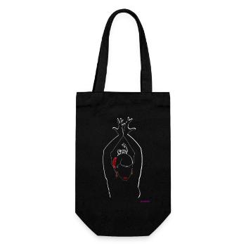 Flemish - Gift Bag for Bottles - black - Front