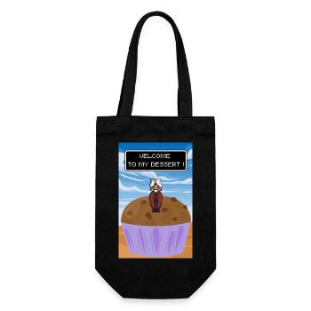 Welcome to the Dessert - Gift Bag for Bottles - black - Front
