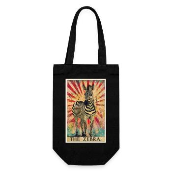 Zebras Zebra - Gift Bag for Bottles - black - Front