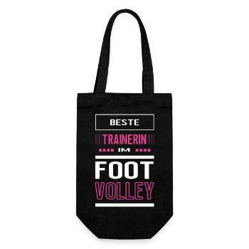 Best Footvolley Trainer Female Footvolley Coach - Gift Bag for Bottles - black - Front
