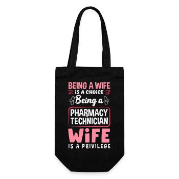 Pharmacist Pharmaceutical Technical - Gift Bag for Bottles - black - Front