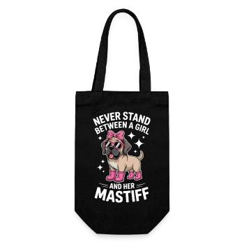 Dictons du Mastiff Fille Cadeau drôle de Mastiff - Sac à bouteille - noir - Devant