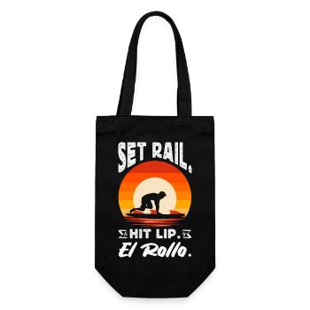 Surfing Surfboarder Bodyboarder - Gift Bag for Bottles - black - Front