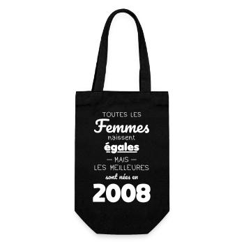 18 Jahre alt – Die Besten wurden 2008 geboren - Geschenkbeutel für Flaschen - Schwarz - Vorne