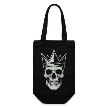Motif de crâne couronne pour les éventails de crâne et de roche - Sac à bouteille - noir - Devant