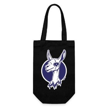 Purple Circle Llama Icon - Gift Bag for Bottles - black - Front