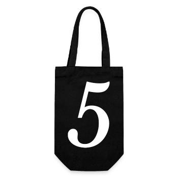 5. JUBILÄUM. 5 JAHRE. 5. JUBILÄUM - Geschenkbeutel für Flaschen - Schwarz - Vorne
