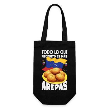 Venezuela Flagge Stolz & Heimat Venezuela - Geschenkbeutel für Flaschen - Schwarz - Vorne