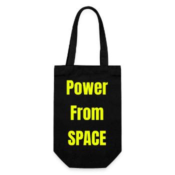 Power From Space - Gift Bag for Bottles - black - Front
