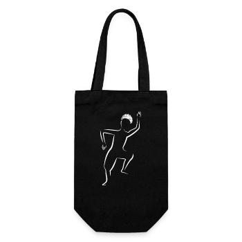 Dancing silhouette in Afro Urban Dance - Gift Bag for Bottles - black - Front