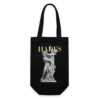 Hades-Halbton-Statue - Geschenkbeutel für Flaschen - Schwarz - Vorne