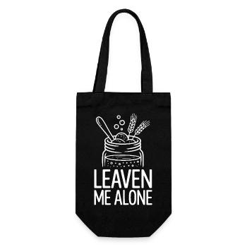 Leaven Me Alone - Geschenkbeutel für Flaschen - Schwarz - Vorne