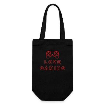 LOVE GAMING - Gift Bag for Bottles - black - Front