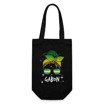 Gabon - Gift Bag for Bottles - black - Front