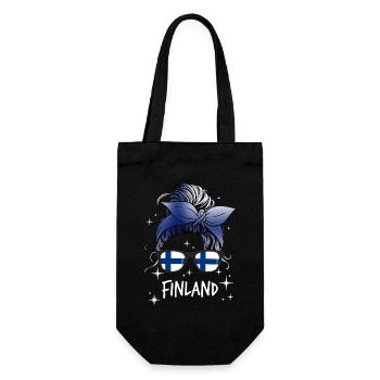 Finland - Gift Bag for Bottles - black - Front