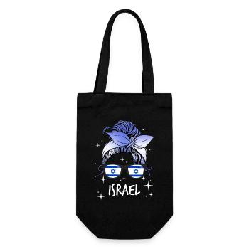 Israel - Gift Bag for Bottles - black - Front