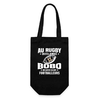 Cadeau humour pour joueur de rugby - Sac à bouteille - noir - Devant