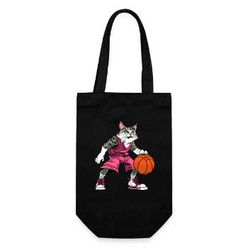 Chats Joueur de basket-ball / Chat de basket-ball - Sac à bouteille - noir - Devant