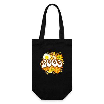 Frauengeburtstag 2003 20-jähriges Jubiläum - Geschenkbeutel für Flaschen - Schwarz - Vorne