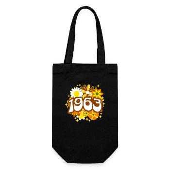 Fête Anniversaire Femme 1963 60 Ans Anniversaire - Sac à bouteille - noir - Devant