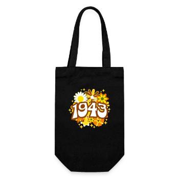 Birthday Party Woman 1943 80 Years Anniversary - Gift Bag for Bottles - black - Front