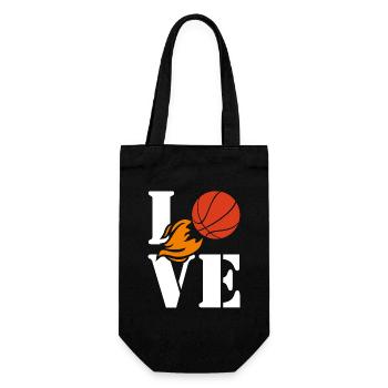Basketball lover - Gift Bag for Bottles - black - Front