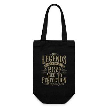 Né en 1959 Cadeau d’anniversaire Legends - Sac à bouteille - noir - Devant