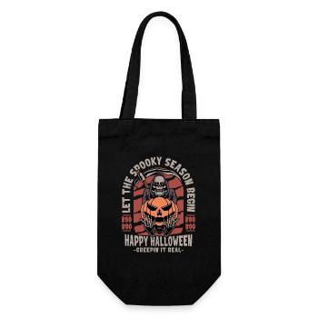 Halloween Grim Reaper with Pumpkin - Gift Bag for Bottles - black - Front