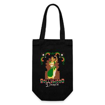 Bollywood-Musik, Bollywood-Dance, Tanz - Geschenkbeutel für Flaschen - Schwarz - Vorne