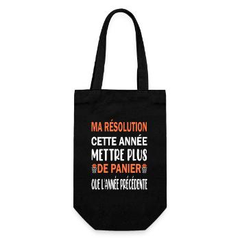 Ma résolution cette année mettre plus de panier - Sac à bouteille - noir - Devant